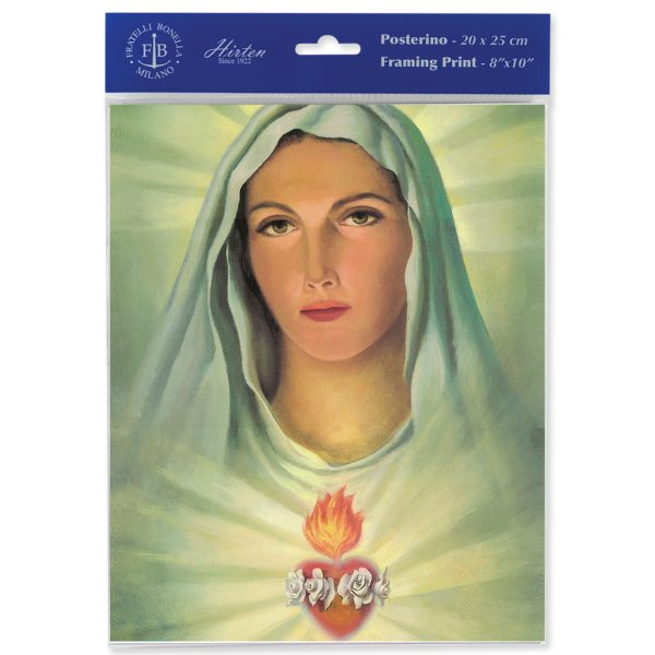 8" x 10" Immaculate Heart of Mary Print (sold in packages of 3)