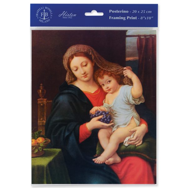8" x 10" Madonna of the Grapes Print (sold in packages of 3)