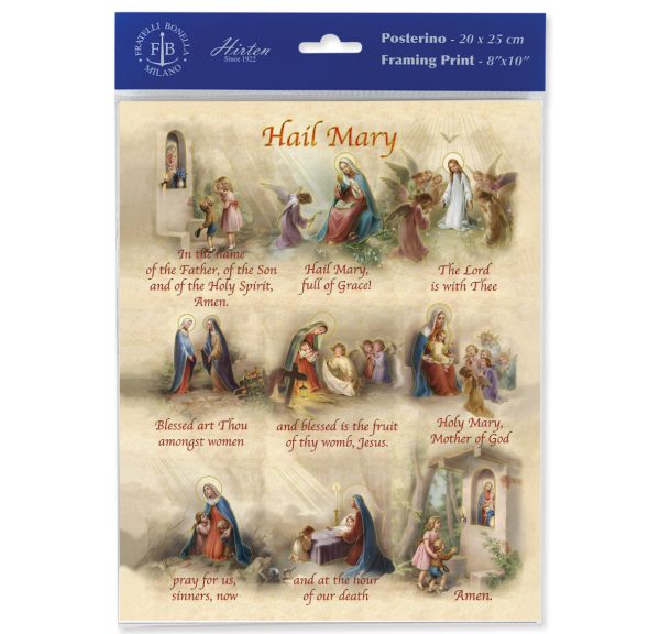 8" x 10" Hail Mary Print (sold in packages of 3)