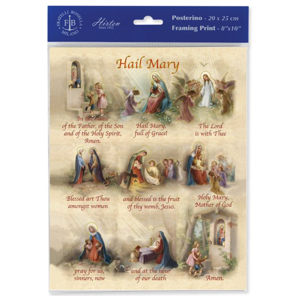 8" x 10" Hail Mary Print (sold in packages of 3)
