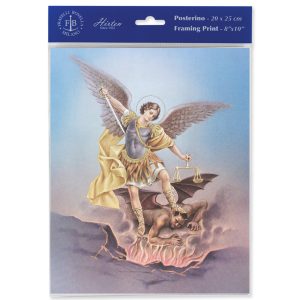 8" x 10" St. Michael Print (sold in packages of 3)