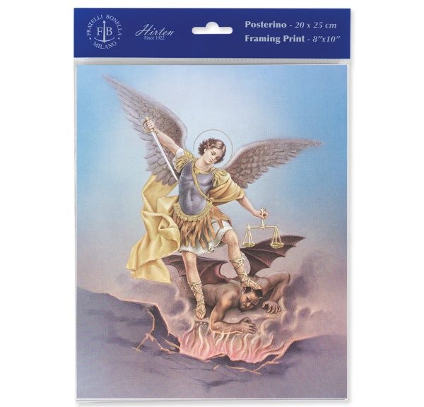 8" x 10" St. Michael Print (sold in packages of 3)