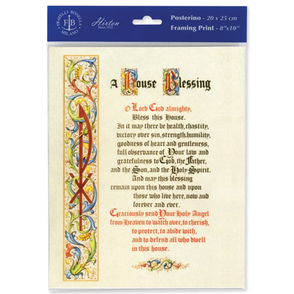 8" x 10" House Blessing Print (sold in packages of 3)