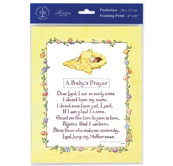 8" x 10" Baby Prayer Print (sold in packages of 3)