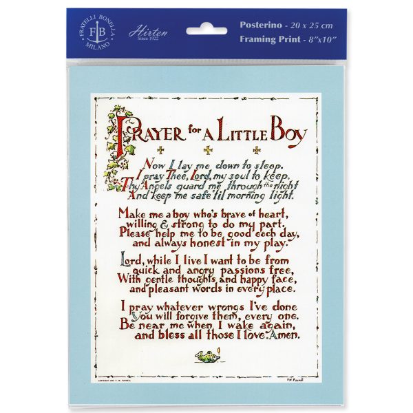 8" x 10" Prayers for a Little Boy Print (sold in packages of 3)