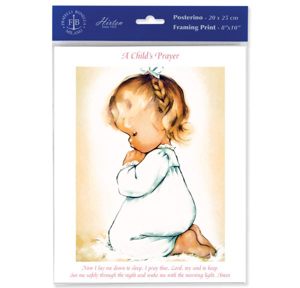 8" x 10" Praying Girl Print (sold in packages of 3)