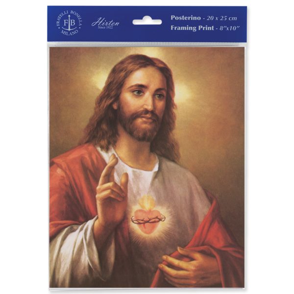 8" x 10" Sacred Heart of Jesus Print (sold in packages of 3)