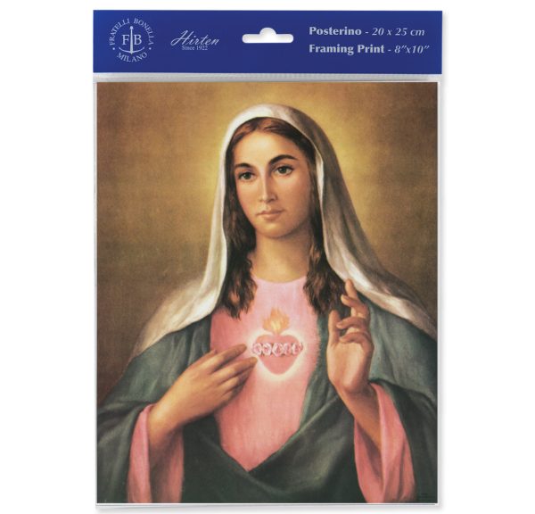 8" x 10" Immaculate Heart of Mary Print (sold in packages of 3)