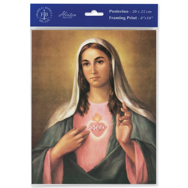 8" x 10" Immaculate Heart of Mary Print (sold in packages of 3)
