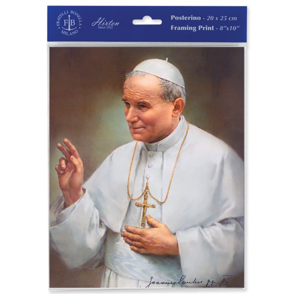 8" x 10" St. Pope John Paul II Print (sold in packages of 3)