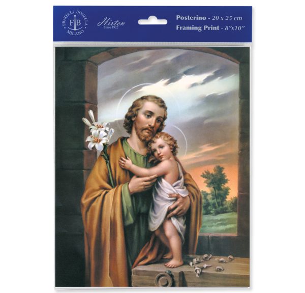 8" x 10" St. Joseph Print (sold in packages of 3)