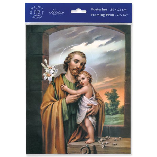 8" x 10" St. Joseph Print (sold in packages of 3)