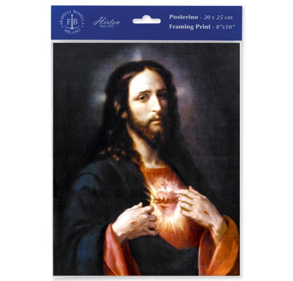 8" x 10" The Sacred Heart of Jesus Print (sold in packages of 3)