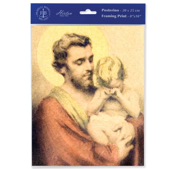 8" x 10" St. Joseph with Crying Jesus Print (sold in packages of 3)