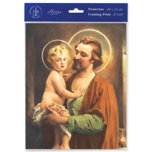 8" x 10" St. Joseph with Jesus Print (sold in packages of 3)