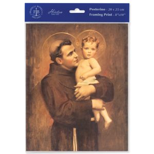8" x 10" St. Anthony with Jesus Print (sold in packages of 3)