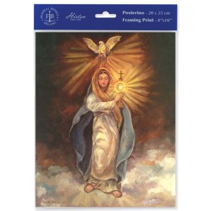 8" x 10" Mary with Monstrance Print (sold in packages of 3)