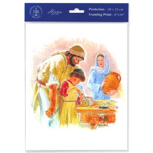 8" x 10" Jesus the Carpenter Print (sold in packages of 3)