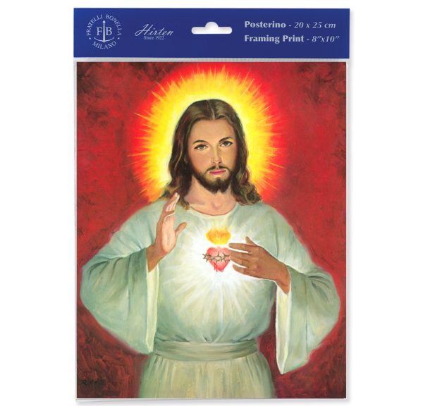 8" x 10" Sacred Heart of Jesus Print (sold in packages of 3)