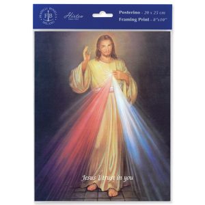 8" x 10" The Divine Mercy Print (sold in packages of 3)