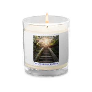 Walking In His Steps 9oz Unscented Soy Wax Candle