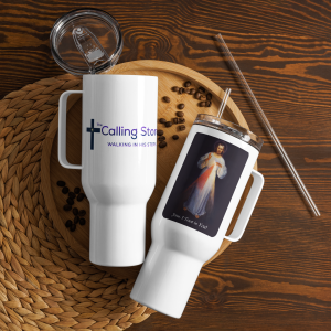 Divine Mercy Travel Mug With Handle