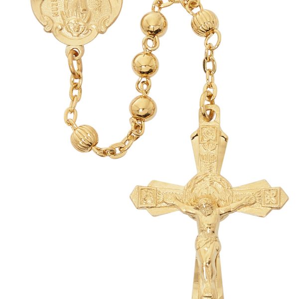 Our Lady of Guadalupe Gold Over Sterling Silver Rosary
