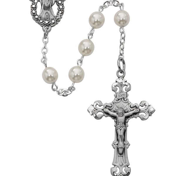 Blessed Mary Pearl Glass Rosary