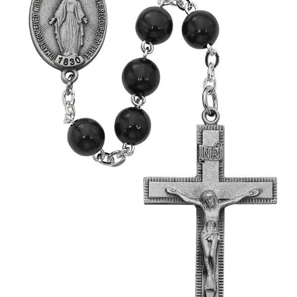 Blessed Mary Black Wood Rosary