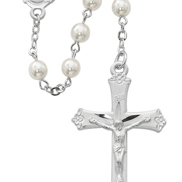 Blessed Mary Pearl Glass Rosary