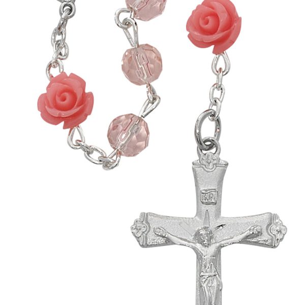 Blessed Mary Pink Rose Rosary