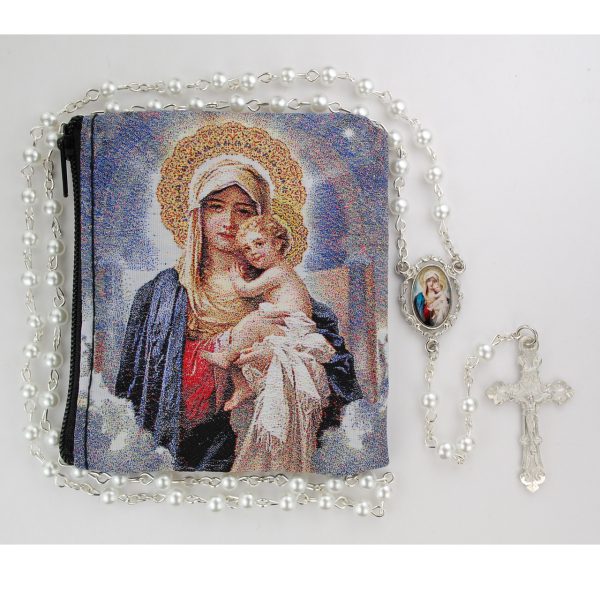 Blessed Mary and Jesus Pearl Rosary