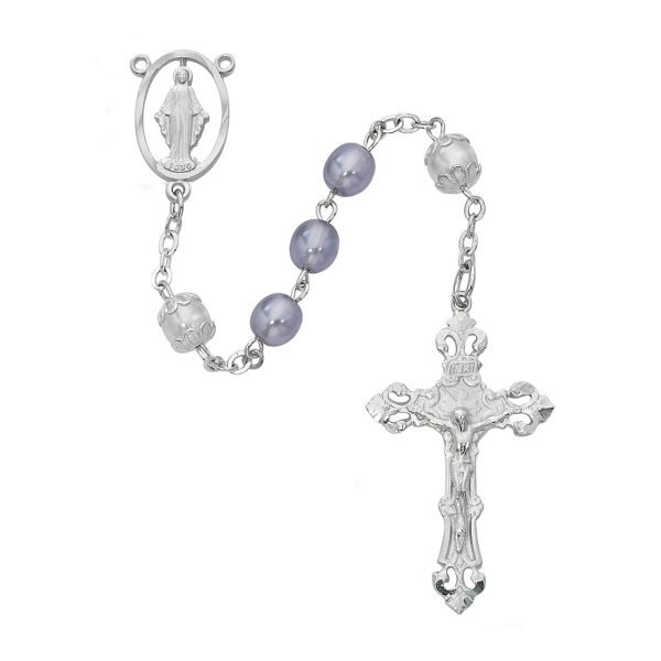 Blessed Mary Pearl Glass Rosary