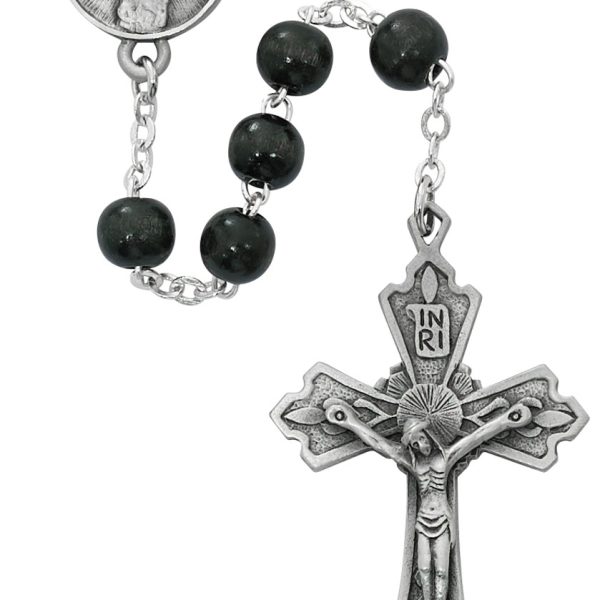 Four Way Black Wood Rosary