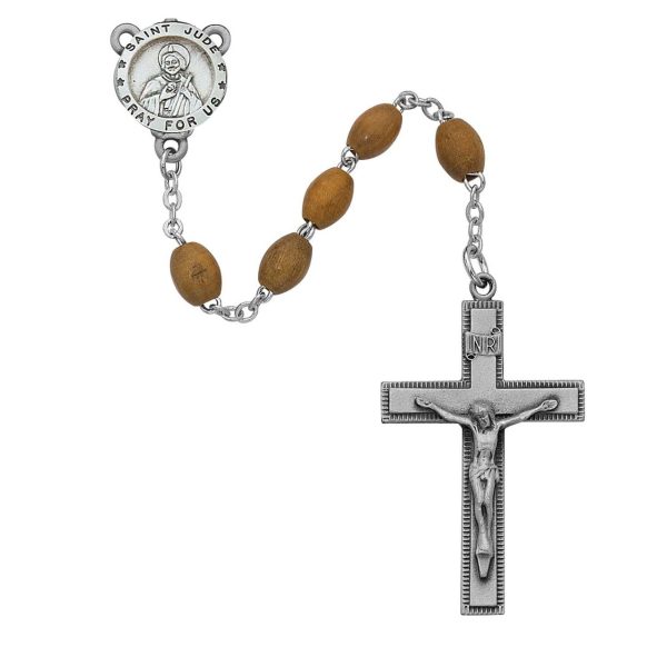 Saint Jude Olive Wood Rosary