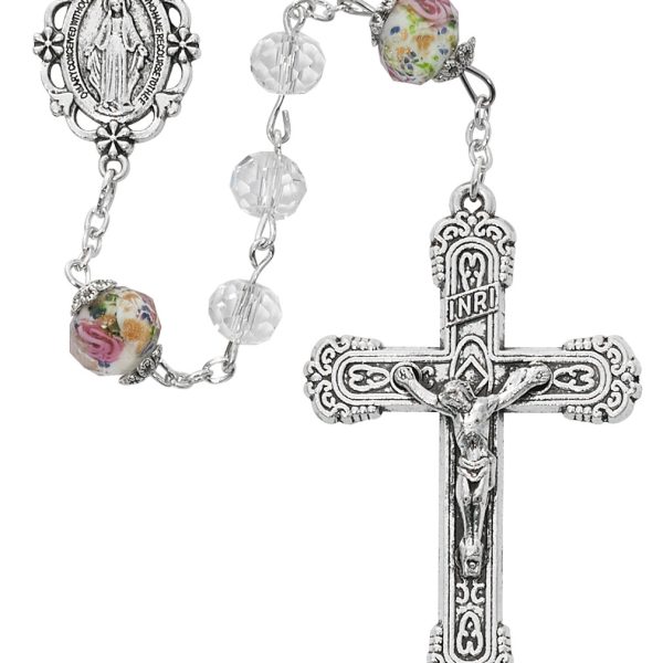 Blessed Mary Crystal and Flower Rosary