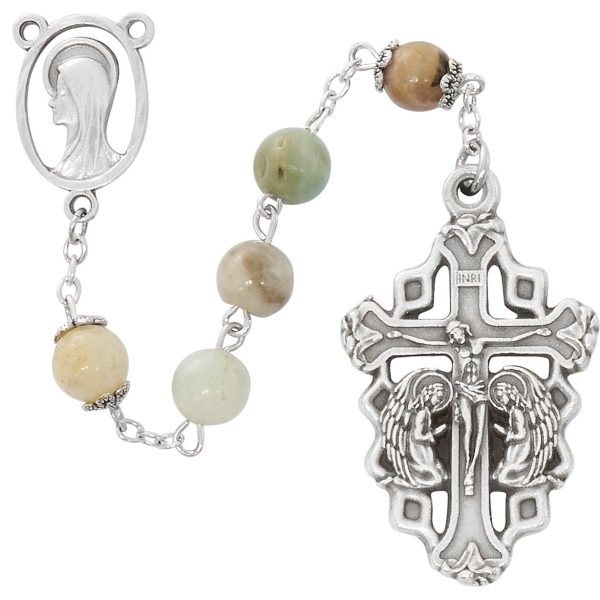 Blessed Virgin Mary Amazonite Adoration Rosary