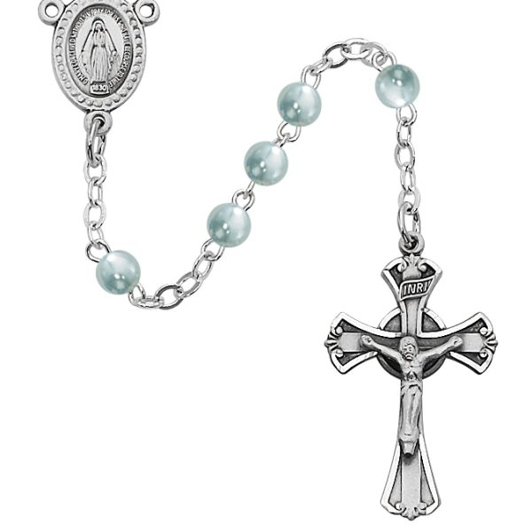 Blue Glass Youth Rosary