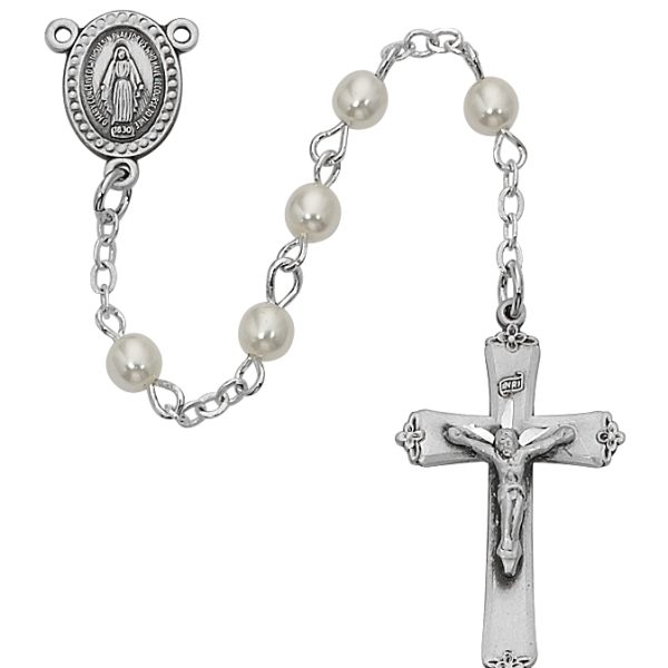 Pearl Like Glass Youth Rosary